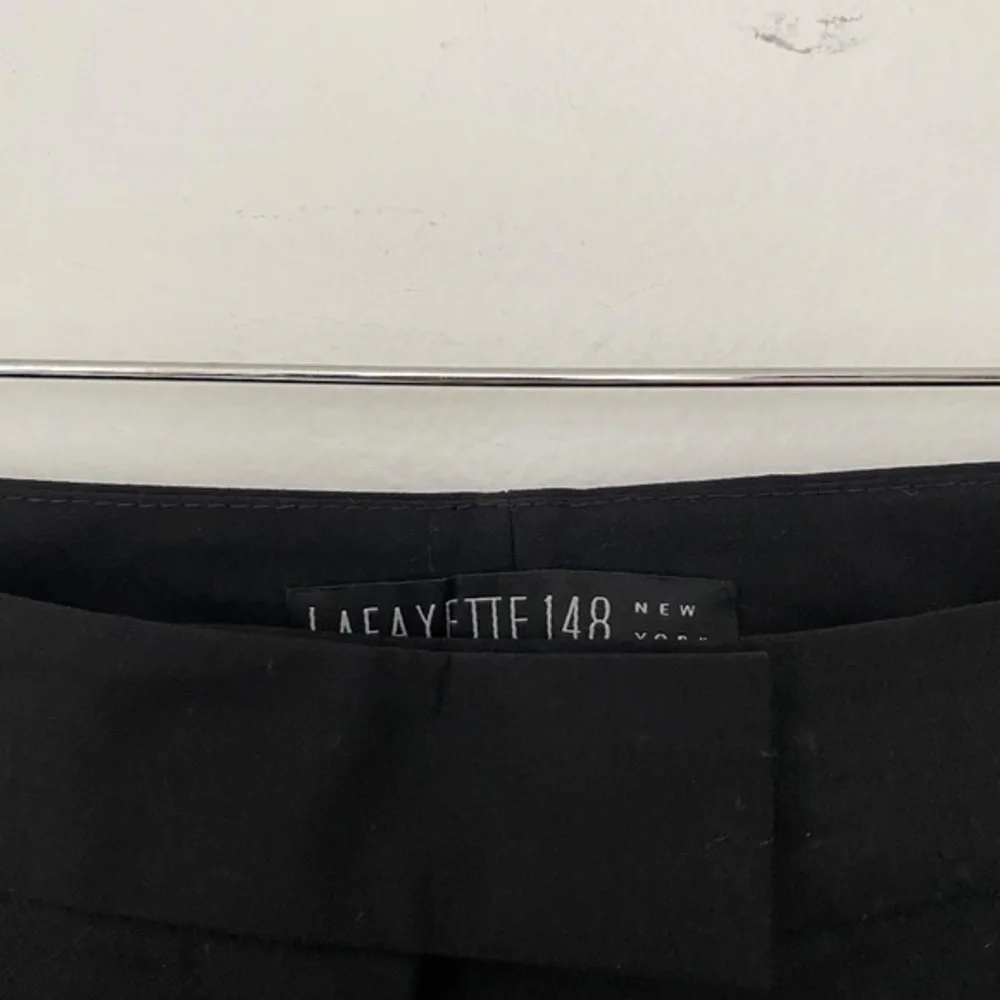 Lafayette 148 Irving Straight Leg Stretch Wool Pants